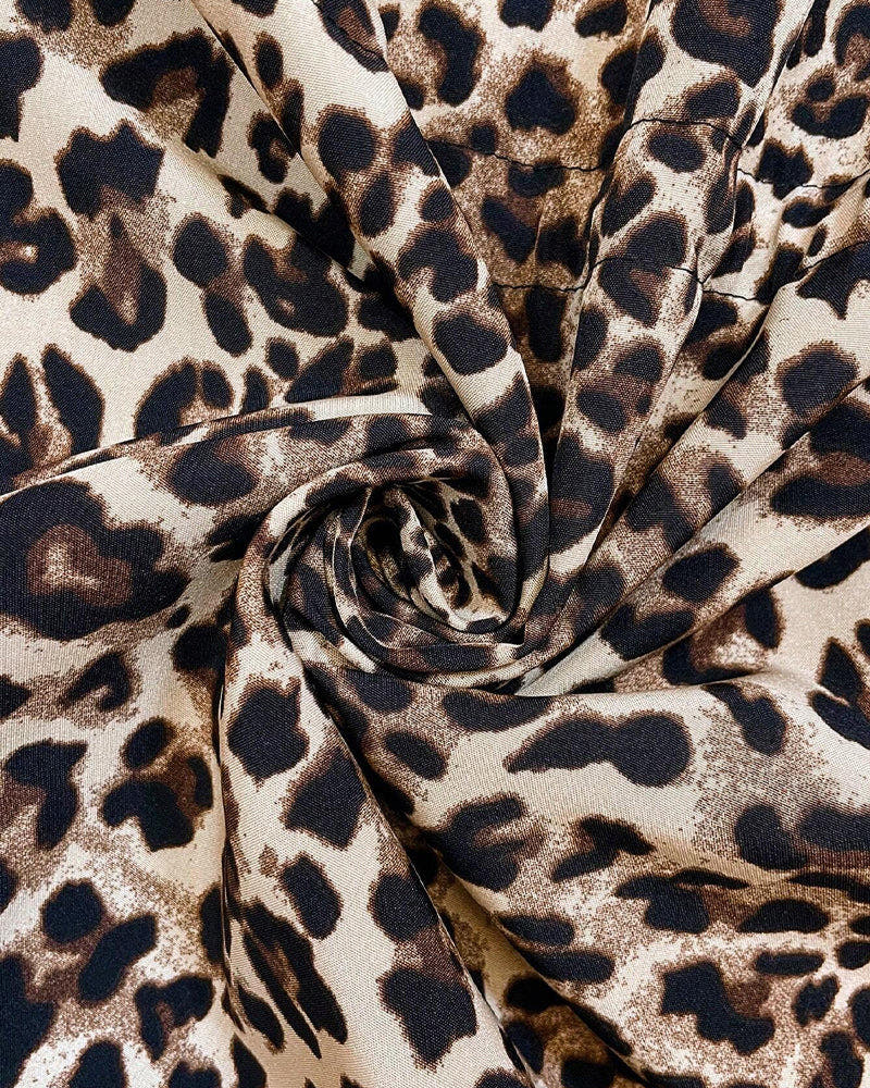 Mantel mit Leopardenmuster und Reissverschluss