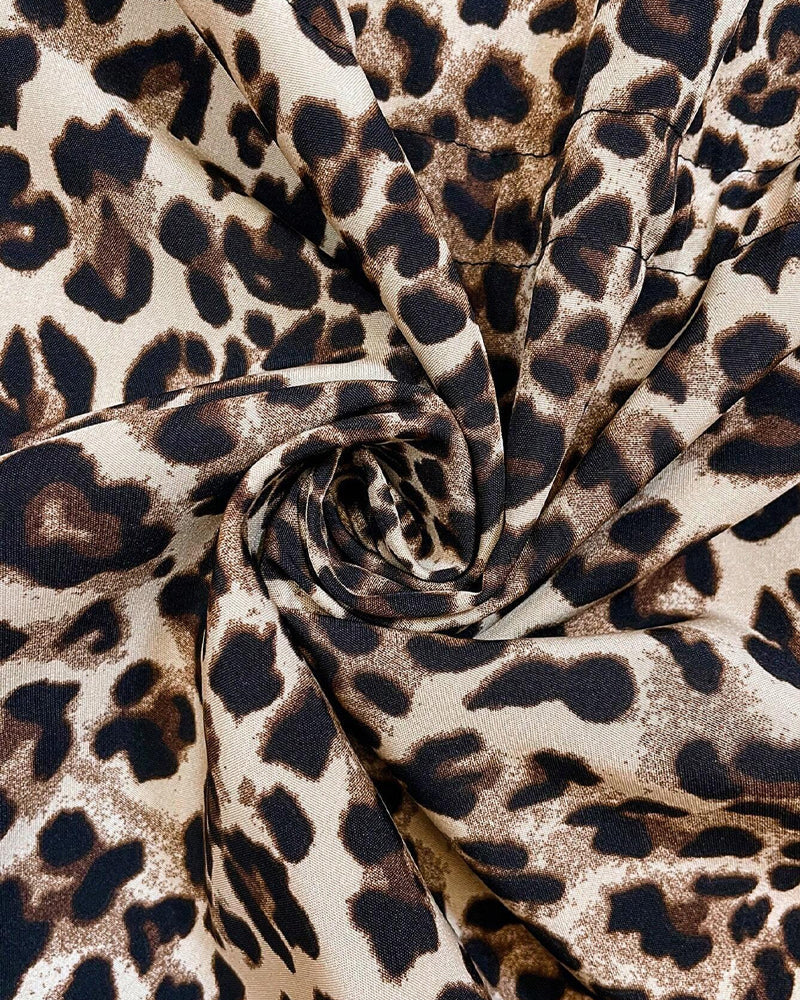 Mantel mit Leopardenmuster und Reissverschluss