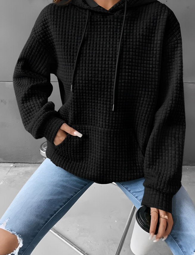 Hoodie Damen atmungsaktiv mit Kapuze und Kängurutasche