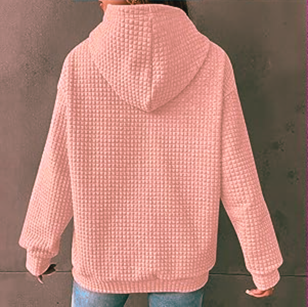 Hoodie Damen atmungsaktiv mit Kapuze und Kängurutasche