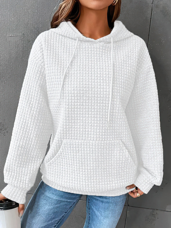 Hoodie Damen atmungsaktiv mit Kapuze und Kängurutasche