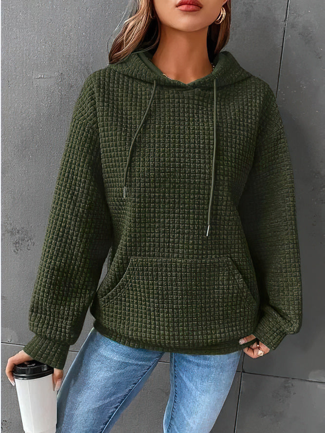 Hoodie Damen atmungsaktiv mit Kapuze und Kängurutasche