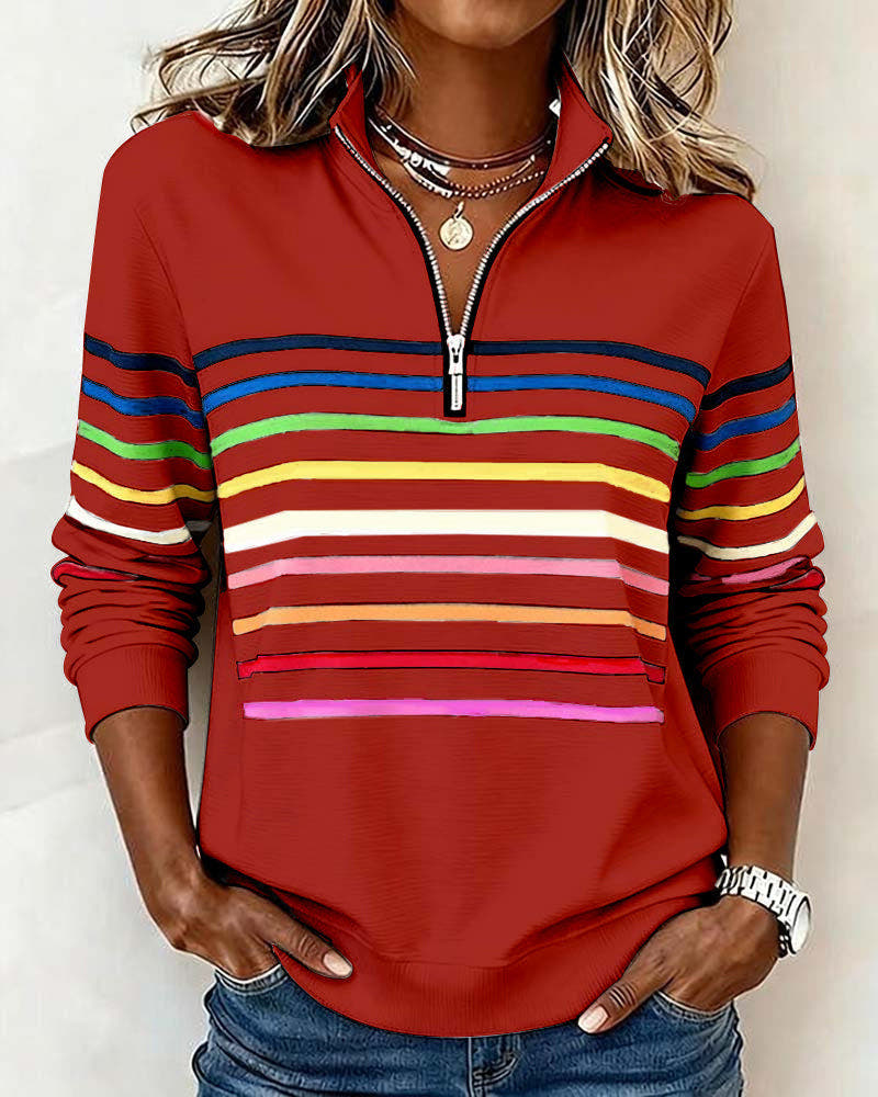 Hoodie Damen aus Baumwollmischung, locker mit Stehkragen
