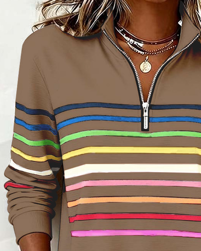 Hoodie Damen aus Baumwollmischung, locker mit Stehkragen