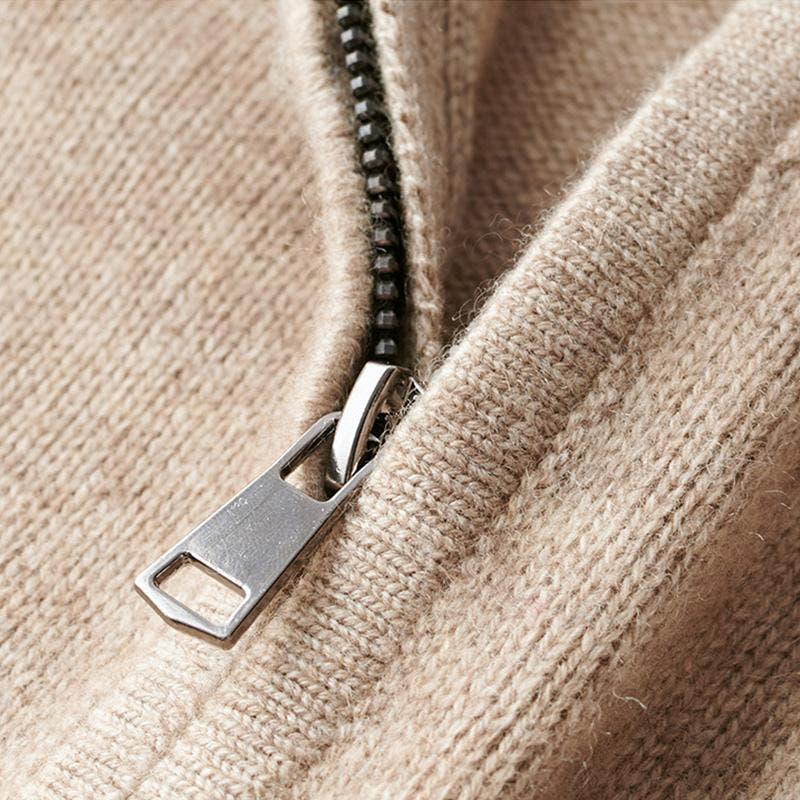 Hoodie Herren atmungsaktiv mit Stehkragen und kurzem Reissverschluss