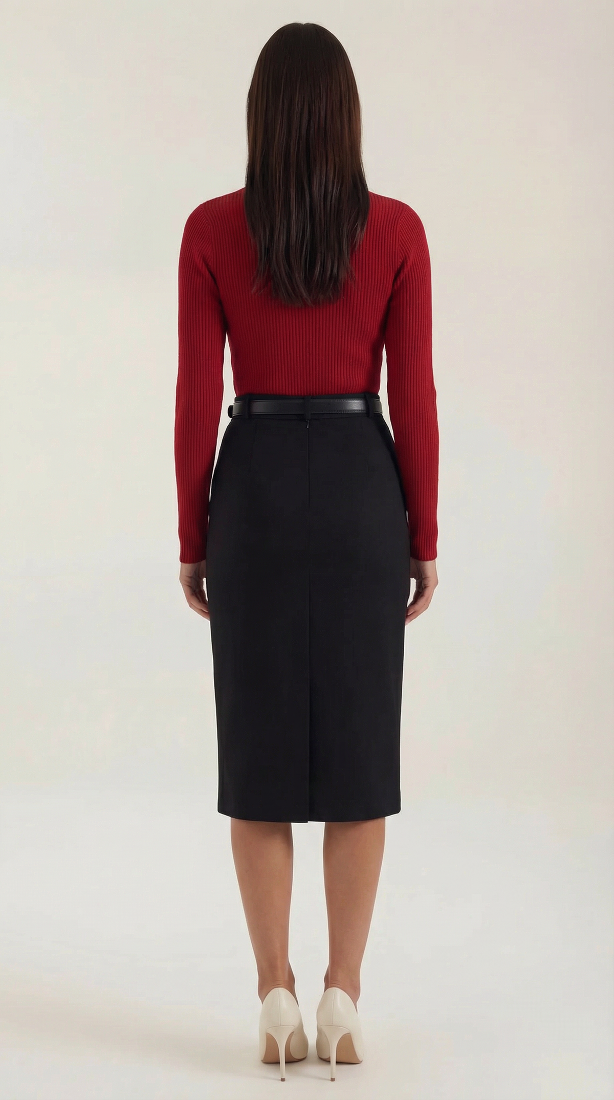 Pullover mit Schleife am Ausschnitt und Rippbündchen für Damen