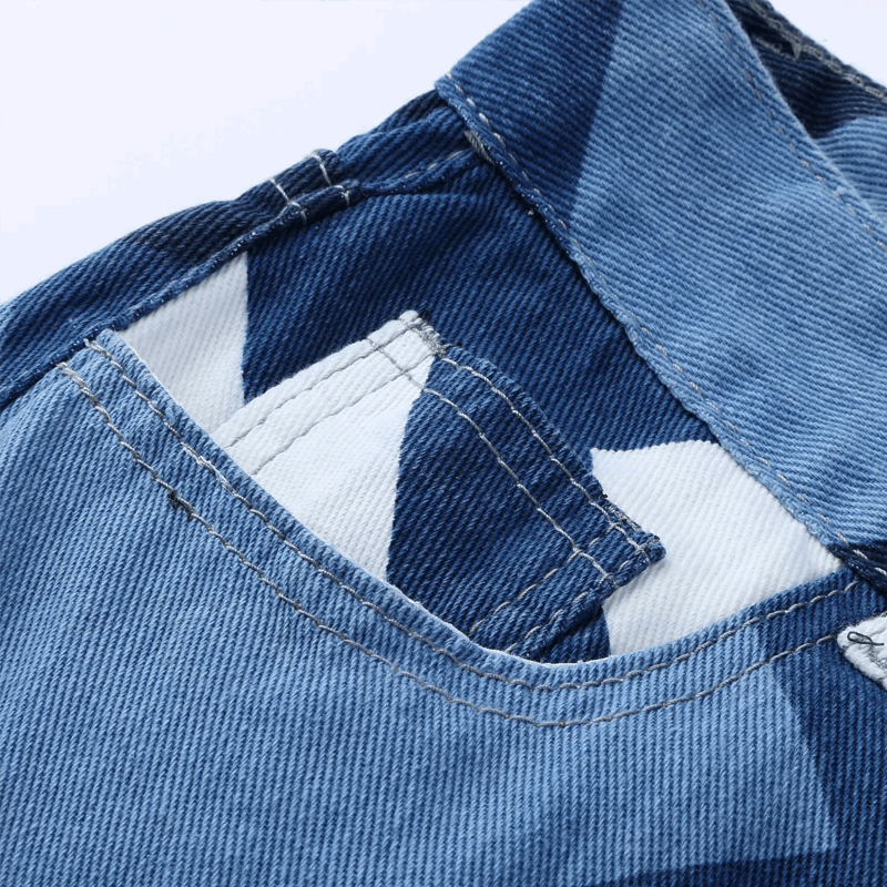 Jeans Damen aus weichem Jeansstoff, weites Bein und hohe Taille