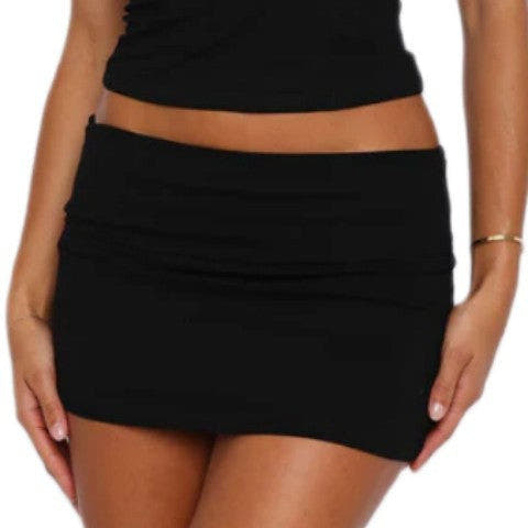 Zweiteiler mit Crop Top und Minirock für Damen