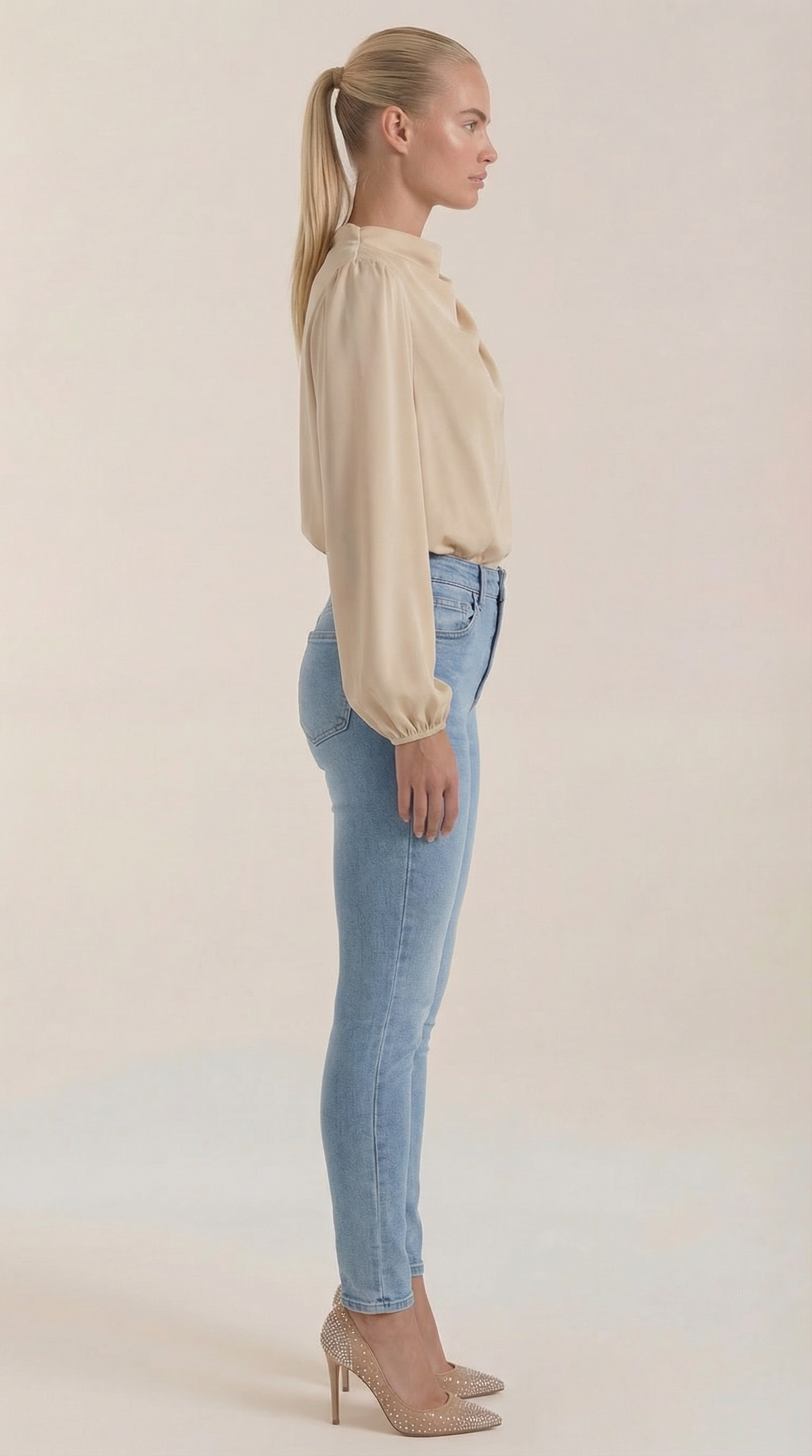 Bluse mit Drapierung und Raffung am Ausschnitt für Damen