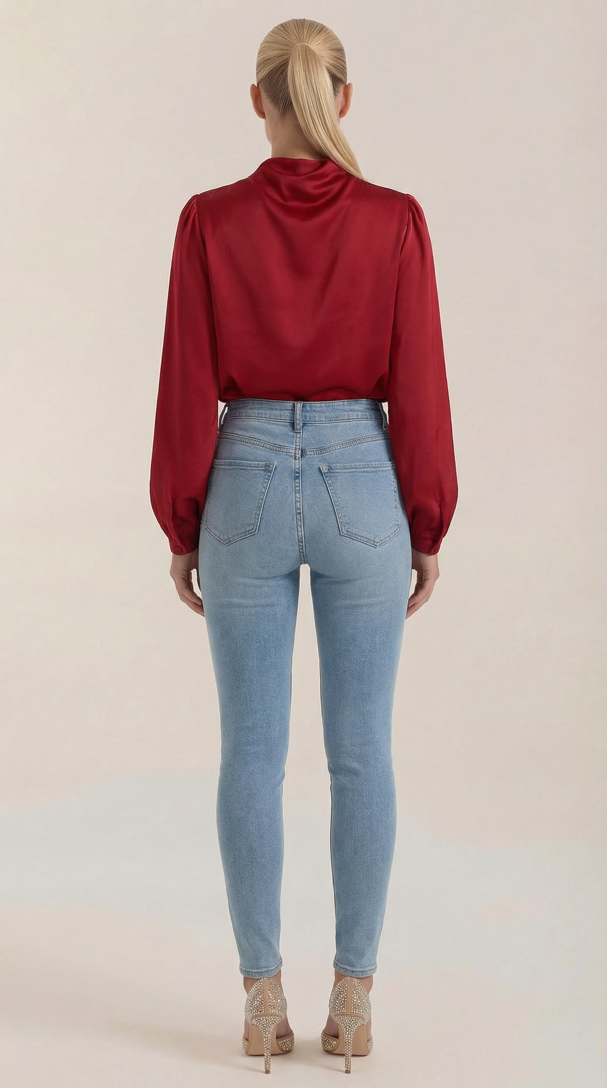 Bluse mit Drapierung und Raffung am Ausschnitt für Damen