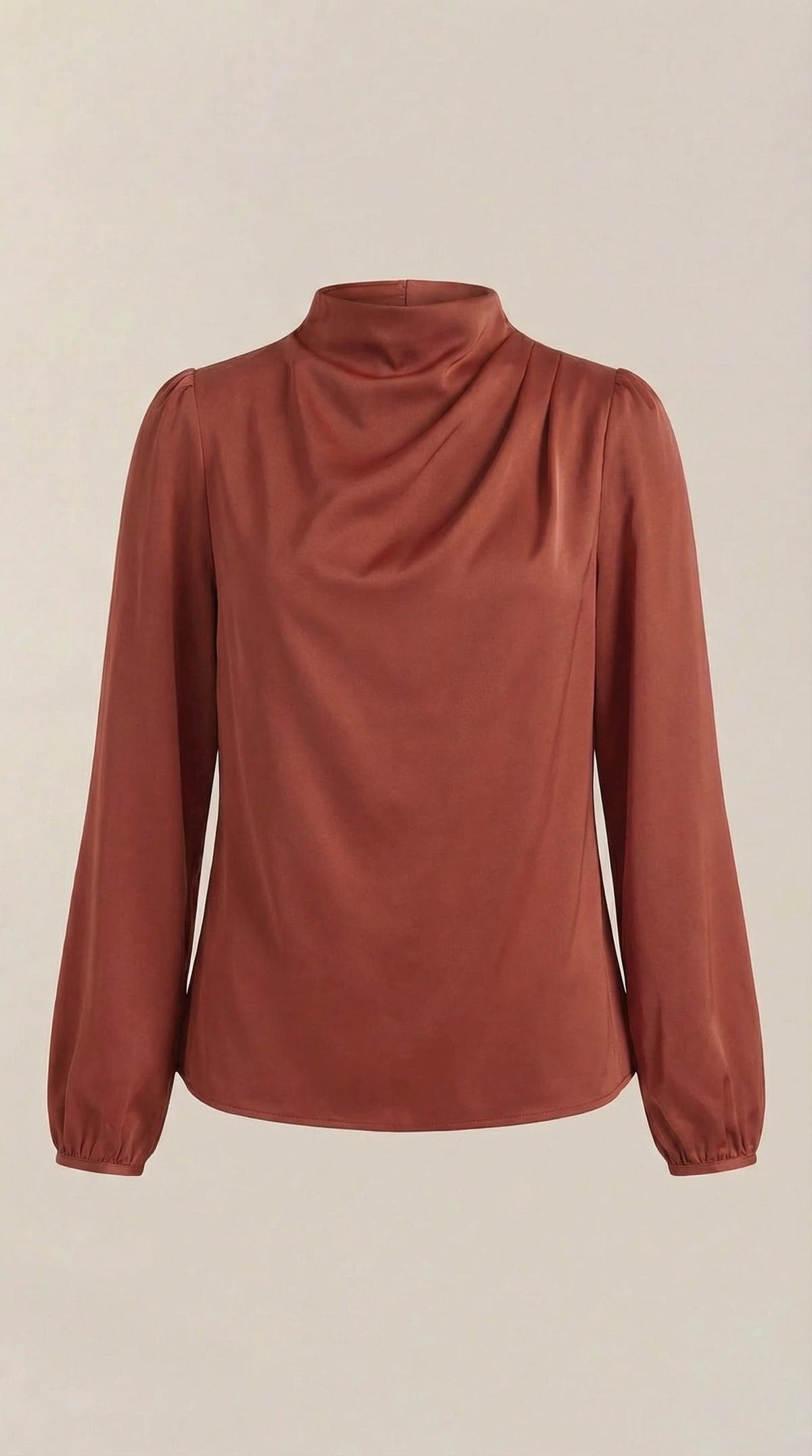 Bluse mit Drapierung und Raffung am Ausschnitt für Damen