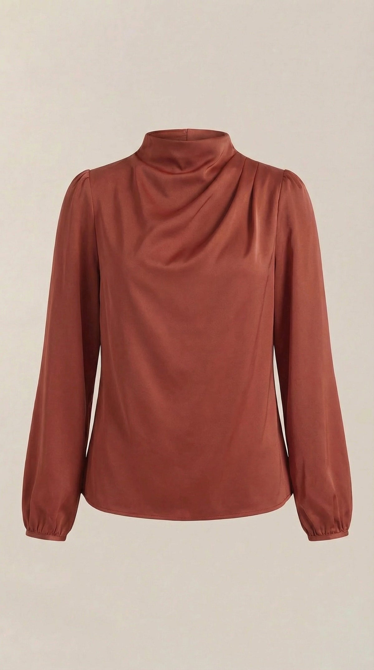 Bluse mit Drapierung und Raffung am Ausschnitt für Damen