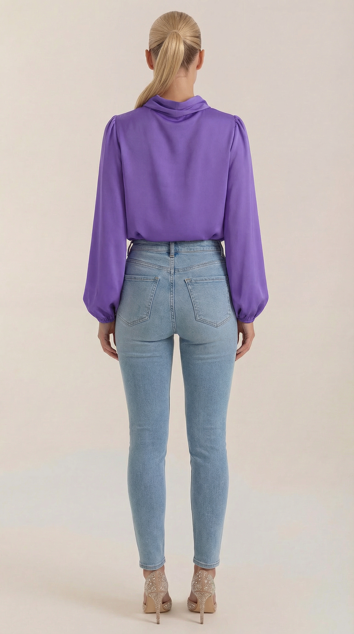 Bluse mit Drapierung und Raffung am Ausschnitt für Damen