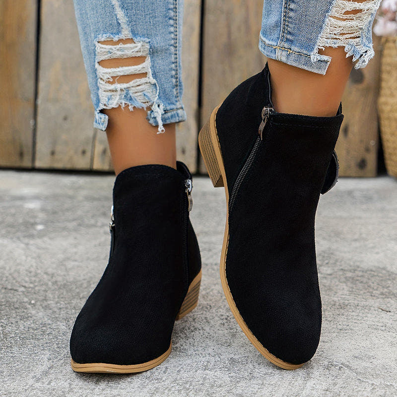 Stiefel Damen aus Kunstleder, orthopädisch und wasserabweisend