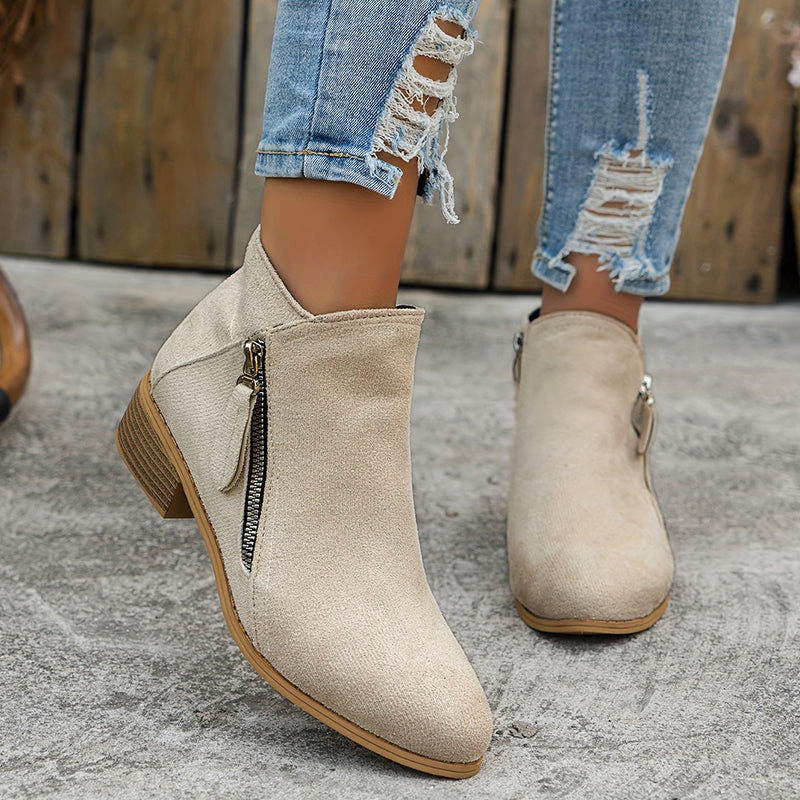 Stiefel Damen aus Kunstleder, orthopädisch und wasserabweisend