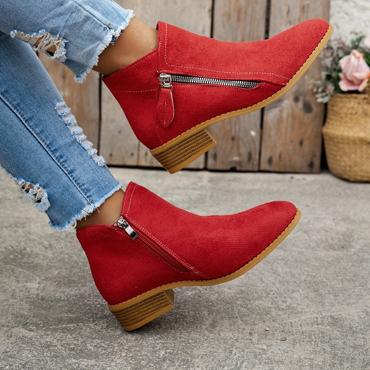 Stiefel Damen aus Kunstleder, orthopädisch und wasserabweisend