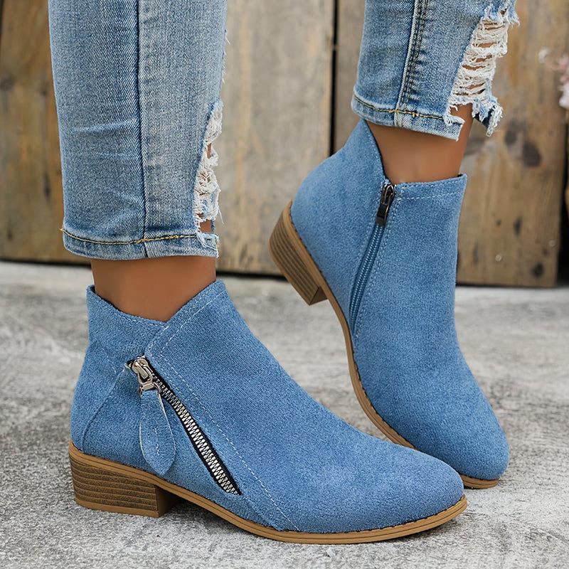 Stiefel Damen aus Kunstleder, orthopädisch und wasserabweisend