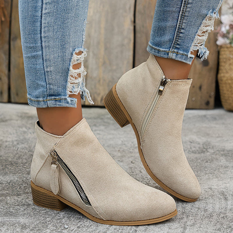 Stiefel Damen aus Kunstleder, orthopädisch und wasserabweisend