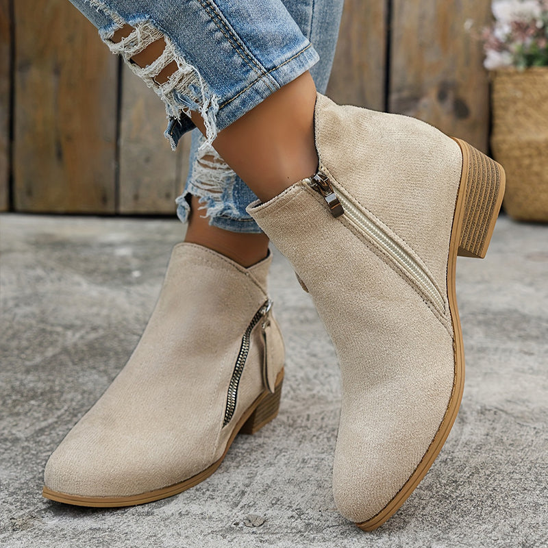 Stiefel Damen aus Kunstleder, orthopädisch und wasserabweisend