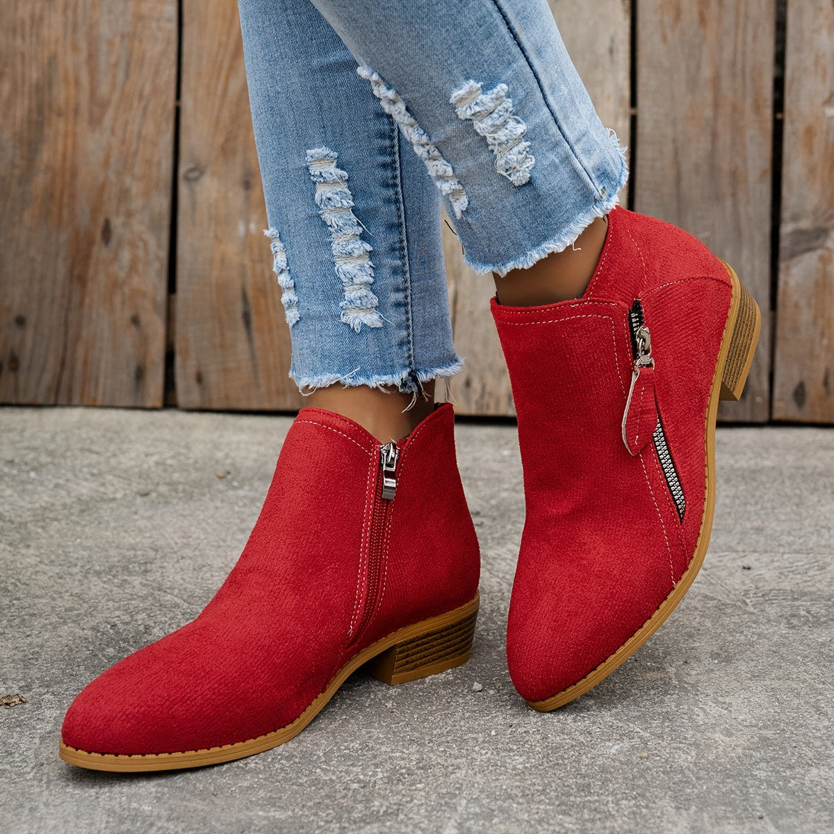 Stiefel Damen aus Kunstleder, orthopädisch und wasserabweisend