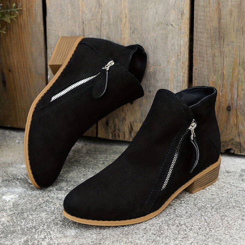 Stiefel Damen aus Kunstleder, orthopädisch und wasserabweisend