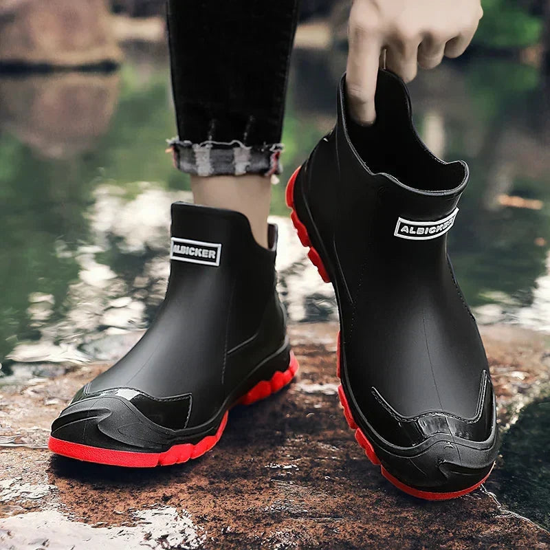 Stiefel Herren aus Leder mit Profilsohle, klassischer Schnitt