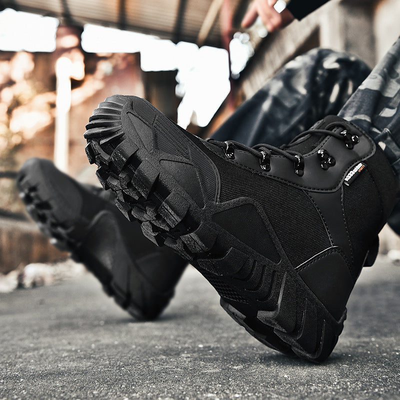 Stiefel Herren taktisch mit Knöchelschutz, atmungsaktiv und rutschfest