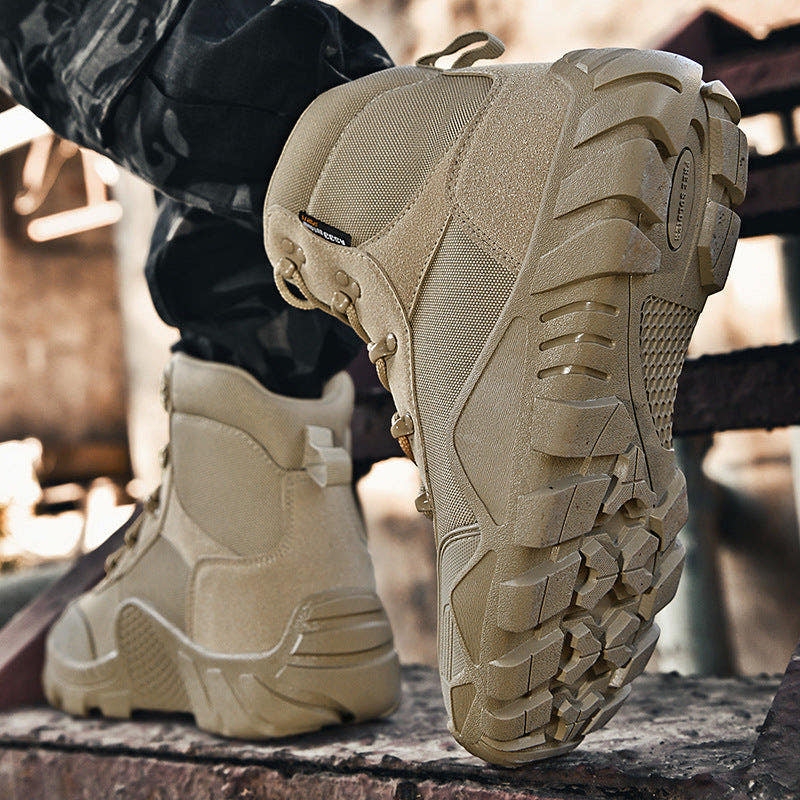 Stiefel Herren taktisch mit Knöchelschutz, atmungsaktiv und rutschfest