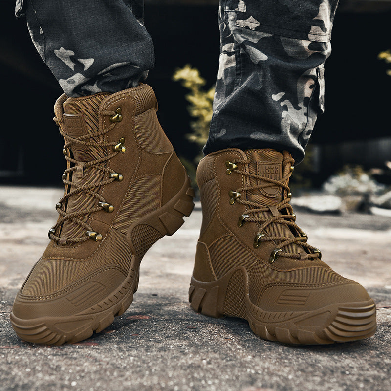 Stiefel Herren taktisch mit Knöchelschutz, atmungsaktiv und rutschfest