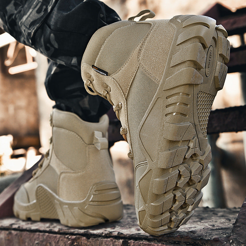 Stiefel Herren taktisch mit Knöchelschutz, atmungsaktiv und rutschfest