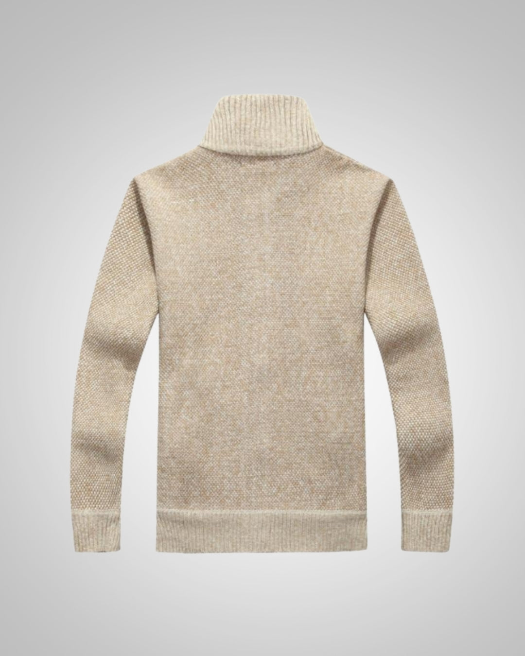 Strickjacke Herren aus Fleece, gerader Schnitt mit Reissverschluss