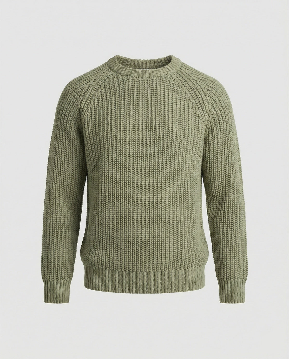 Strickpullover Herren aus Baumwolle in Grobstrick mit Rundhalsausschnitt