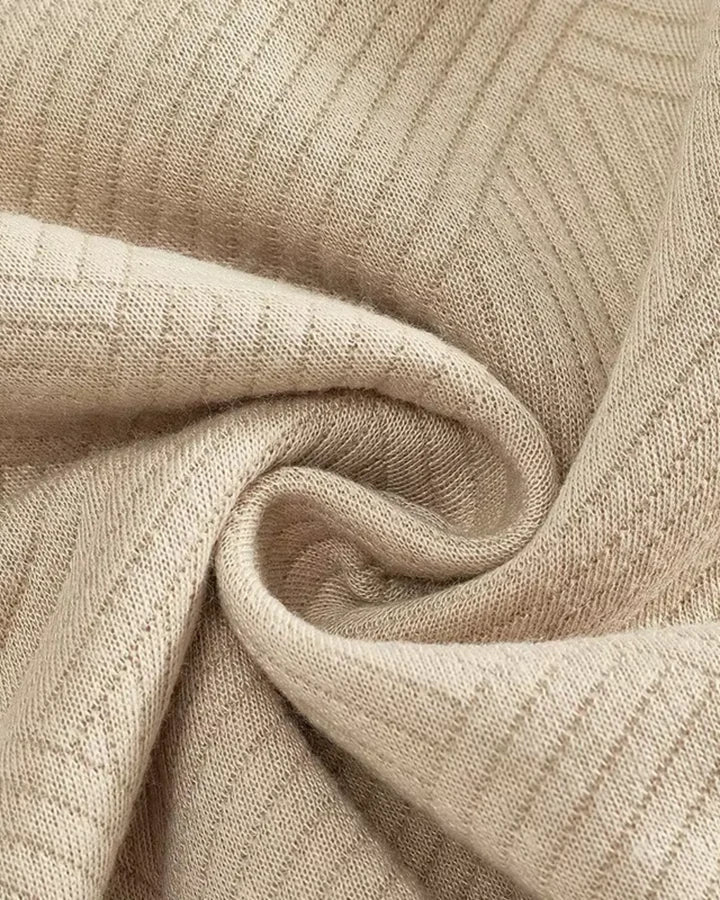 Strickpullover Herren in Strukturstrick mit Polokragen und Reissverschluss
