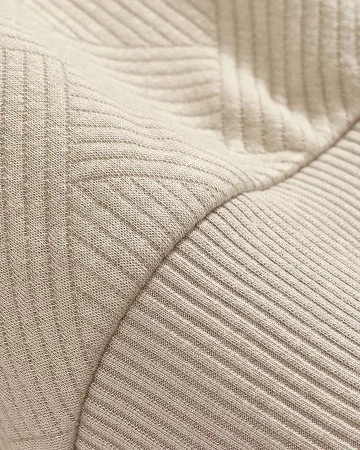 Strickpullover Herren in Strukturstrick mit Polokragen und Reissverschluss