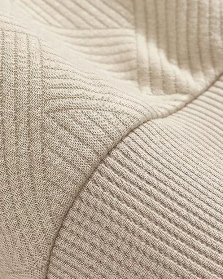 Strickpullover Herren in Strukturstrick mit Polokragen und Reissverschluss