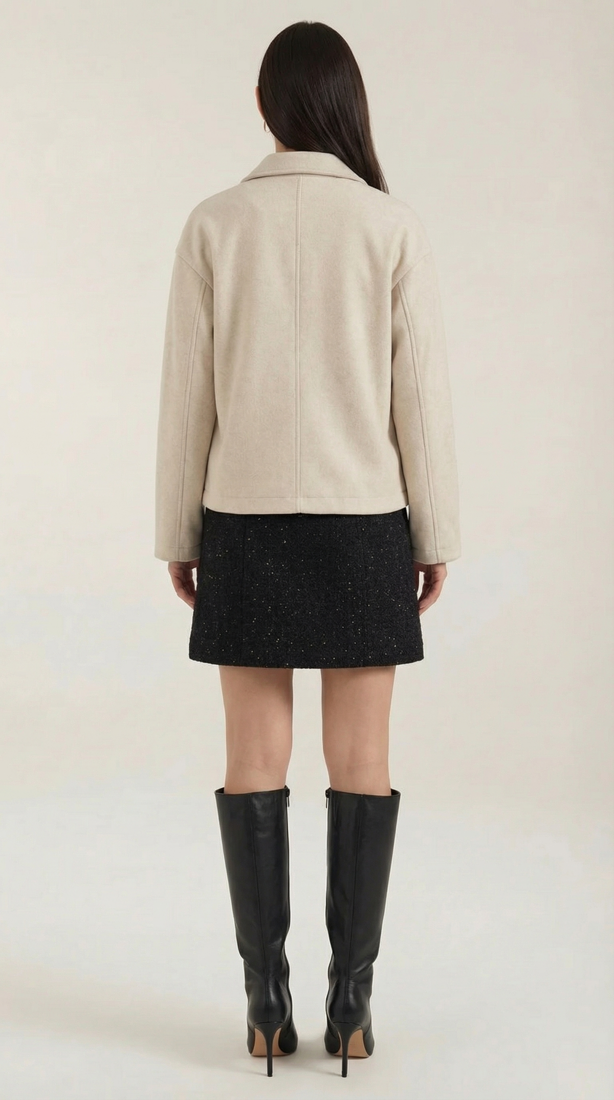 Jacke mit durchgehendem Reissverschluss, Kragen und Taschen für Damen