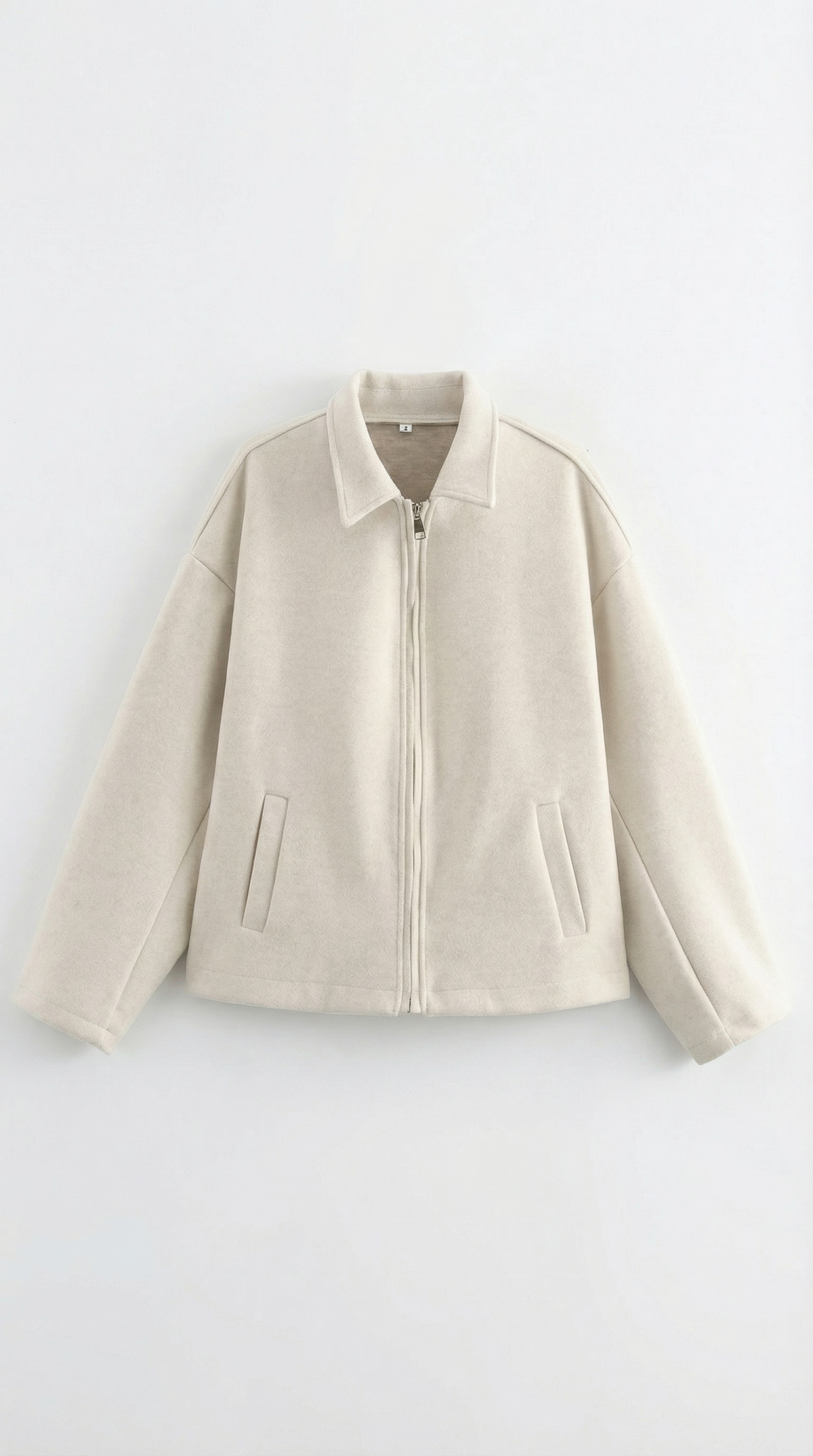 Jacke mit durchgehendem Reissverschluss, Kragen und Taschen für Damen
