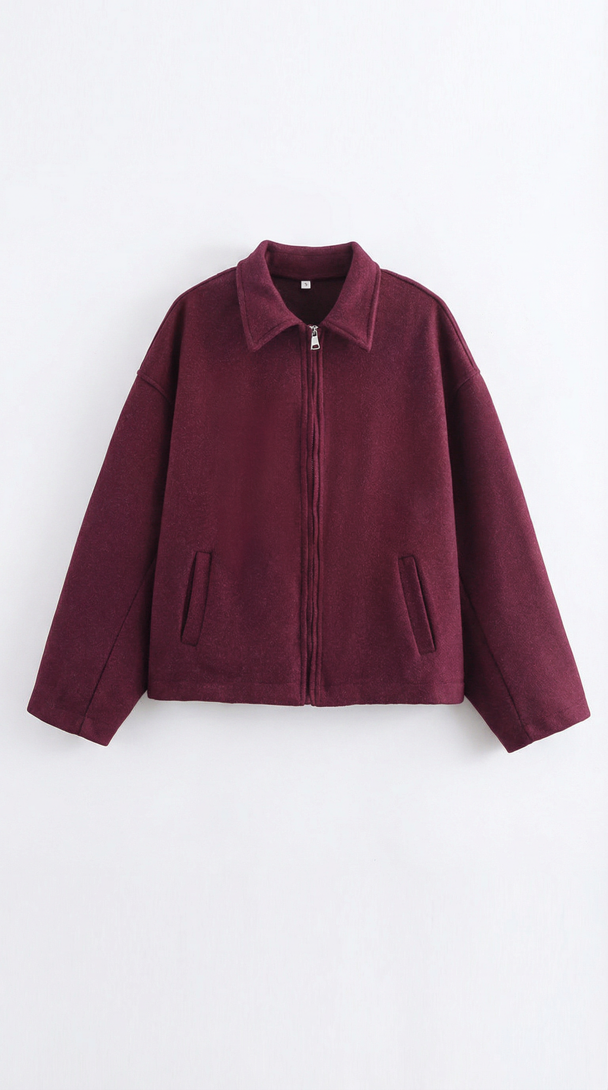 Jacke mit durchgehendem Reissverschluss, Kragen und Taschen für Damen