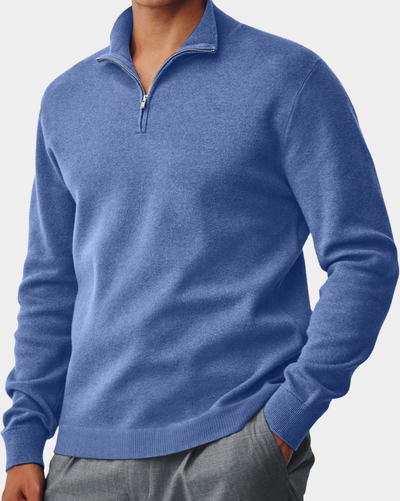 Troyer Herren knitterfrei, lockere Passform mit Stehkragen
