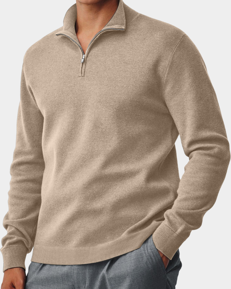 Troyer Herren knitterfrei, lockere Passform mit Stehkragen