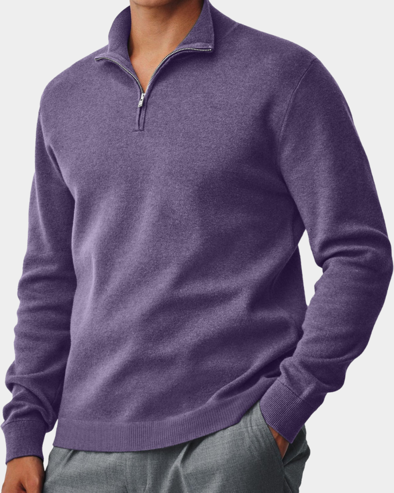 Troyer Herren knitterfrei, lockere Passform mit Stehkragen