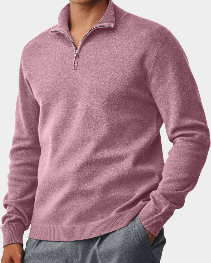 Troyer Herren knitterfrei, lockere Passform mit Stehkragen