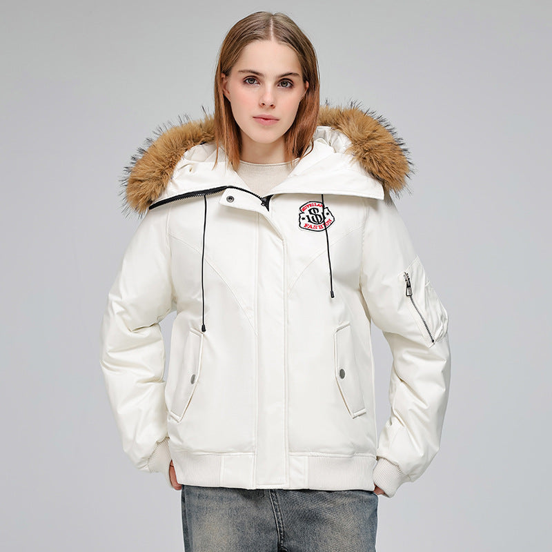 Winterjacke Damen gesteppt, warm gefüttert, kurz mit Kapuze