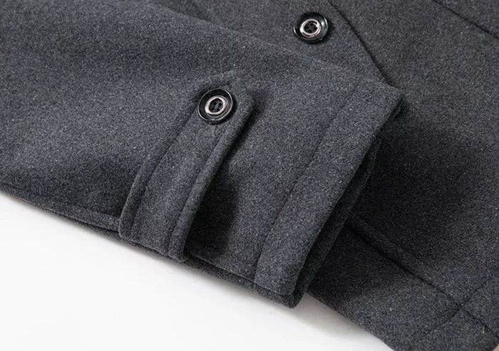 Winterjacke Herren warm und oberschenkellang mit Reverskragen