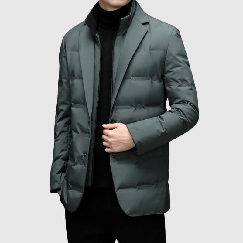 Winterjacke Herren wasserabweisend mit Federfüllung und Reverskragen