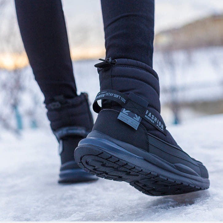 Winterstiefel Herren wasserdicht, orthopädisch mit gepolstertem Schaft