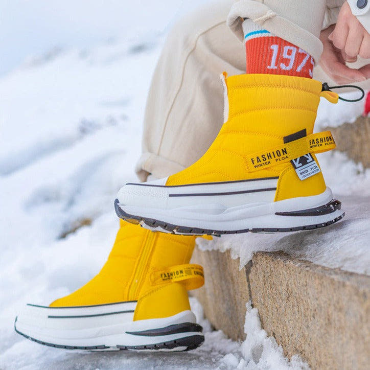 Winterstiefel Herren wasserdicht, orthopädisch mit gepolstertem Schaft