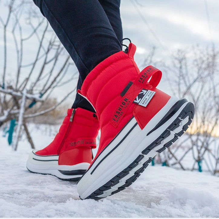 Winterstiefel Herren wasserdicht, orthopädisch mit gepolstertem Schaft