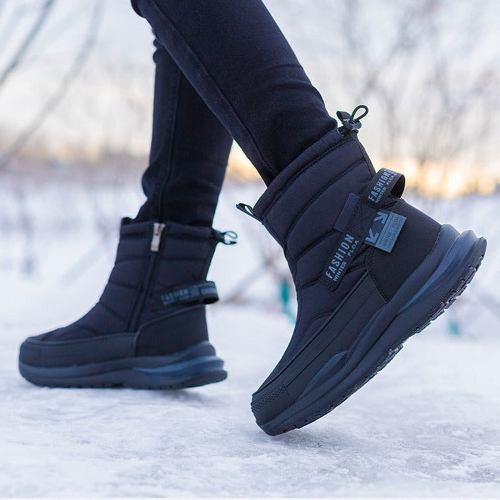 Winterstiefel Herren wasserdicht, orthopädisch mit gepolstertem Schaft