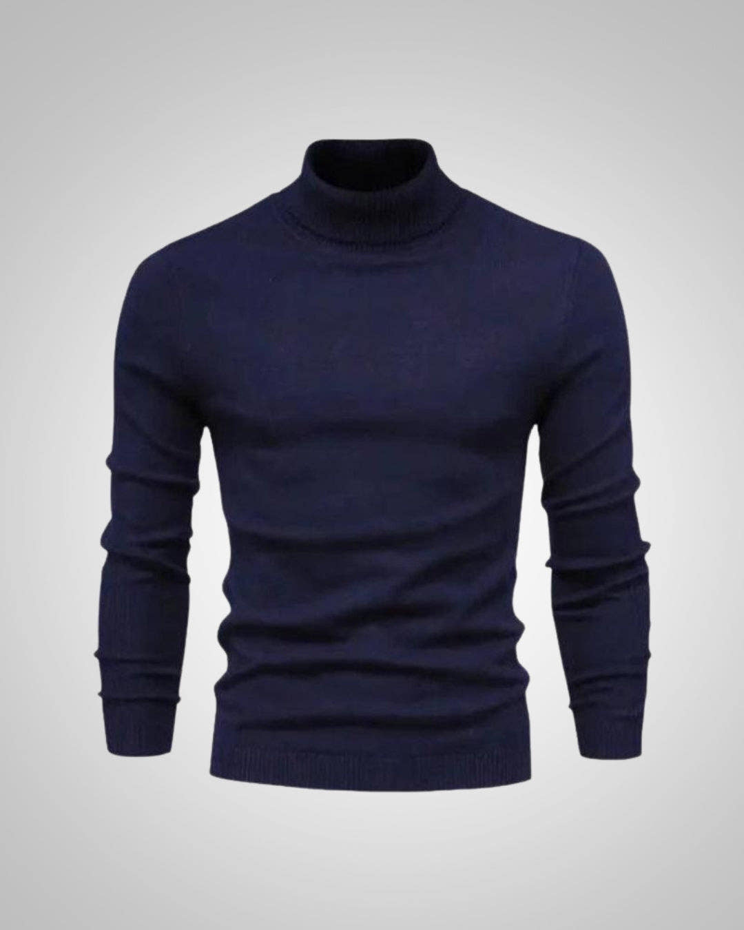 Wollpullover Herren aus Merinowolle mit Rollkragen, schmal geschnitten